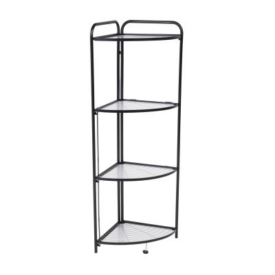 Полка угловая AksHome DANA-4 черная купить в Минске