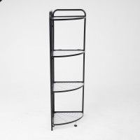 Полка угловая AksHome DANA-4 черная купить в Минске