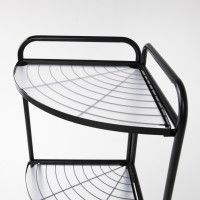 Полка угловая AksHome DANA-4 черная купить в Минске