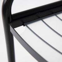 Полка угловая AksHome DANA-4 черная купить в Минске