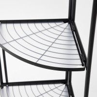 Полка угловая AksHome DANA-4 черная купить в Минске