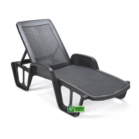 Шезлонг складной LETTINO POOL антрацит