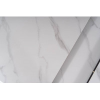 Стол обеденный Signal APOLLO (Аполло) (120-160)*80*76 белый мат/черный купить в Минске