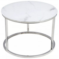 Комплект SIGNAL ATLANTA B (2 стола журнальных) белый мрамор/хром купить в Минске Комплект SIGNAL ATLANTA B (2 стола журнальных) белый мрамор/хром купить в Минске