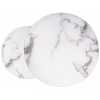 Комплект SIGNAL ATLANTA B (2 стола журнальных) белый мрамор/хром купить в Минске Комплект SIGNAL ATLANTA B (2 стола журнальных) белый мрамор/хром купить в Минске