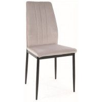 Стул Signal Atom (Атом) Velvet Bluvel 03 светло-серый/черный