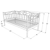 Кровать Signal BIRMA (Бирма) 90*200 белый купить в Минске