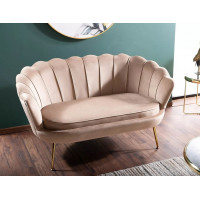 Диван SIGNAL CAMELLIA 2 (Камелия 2) Velvet Bluvel 28 бежевый/золотой купить в Минске