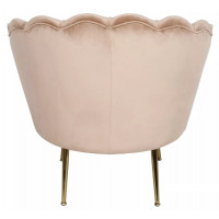 Кресло Signal Camellia (Камелия) Velvet Bluvel 28 бежевый/золотой купить в Минске