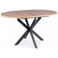 Стол обеденный раздвижной Signal GASTON (Гастон) (100-135)*100 дуб артизан/черный купить в Минске