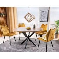 Стол обеденный раздвижной Signal GASTON (Гастон) (100-135)*100 дуб артизан/черный купить в Минске