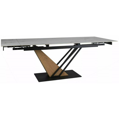 Стол обеденный Signal GENESIS (Генезис) (160-220)*90 белый/дуб купить в Минске