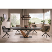 Стол обеденный Signal GENESIS (Генезис) (160-220)*90 черный/ясень купить в Минске