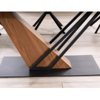 Стол обеденный Signal GENESIS (Генезис) (180-240)*90 черный/ясень купить в Минске