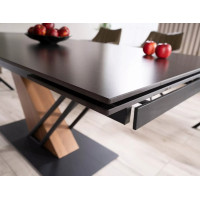 Стол обеденный Signal GENESIS (Генезис) (180-240)*90 черный/ясень купить в Минске