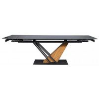 Стол обеденный Signal GENESIS (Генезис) (180-240)*90*76 черный/пепел купить в Минске