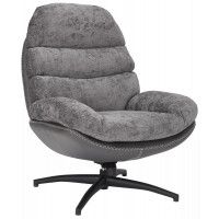 Кресло Signal GISELLE серый/серый/черный мат