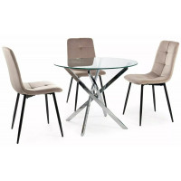 Стул Signal Ivo (Иво) Velvet Bluvel 40 темно-бежевый/черный купить в Минске Стул Signal Ivo (Иво) Velvet Bluvel 40 темно-бежевый/черный купить в Минске