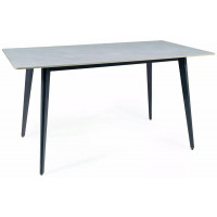 Стол обеденный SIGNAL IVY (Айви) 140*80 серый/черный
