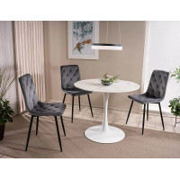 Стул Signal Jerry (Джерри) Velvet Bluvel 14 серый/черный купить в Минске