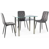 Стул Signal Jerry (Джерри) Velvet Bluvel 14 серый/черный купить в Минске