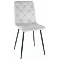 Стул Signal Jerry (Джерри) Velvet Bluvel 03 светло-серый/черный