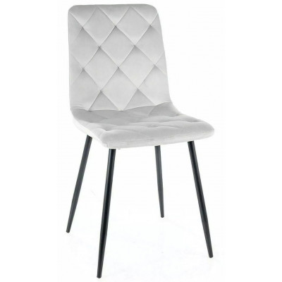 Стул Signal Jerry (Джерри) Velvet Bluvel 03 светло-серый/черный купить в Минске