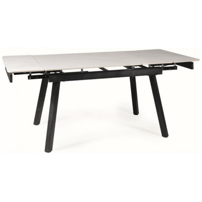 Стол обеденный Signal JOHN (Джон) (120-180)*85 белый/черный купить в Минске