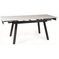 Стол обеденный Signal JOHN (Джон) (150-210)*90 белый/черный