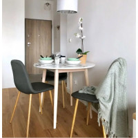 Стол обеденный Signal Larson (Ларсон) 90*90 белый/беленый дуб купить в Минске