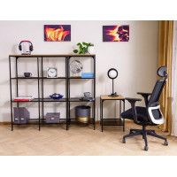 Стеллаж SIGNAL LEX A (Лекс) 100*36*136 дуб/черный купить в Минске