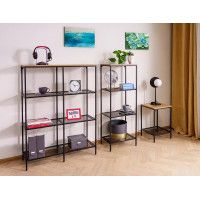 Стеллаж SIGNAL LEX A (Лекс) 100*36*136 дуб/черный купить в Минске