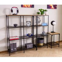 Стеллаж SIGNAL LEX A (Лекс) 100*36*136 дуб/черный купить в Минске