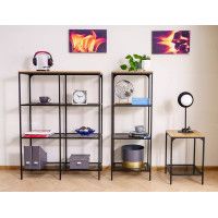 Стеллаж SIGNAL LEX A (Лекс) 100*36*136 дуб/черный купить в Минске