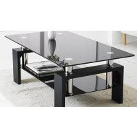 Стол журнальный SIGNAL LISA II черный/черный лак купить в Минске