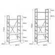Стеллаж SIGNAL LOFT R4 (Лофт) 60*30*115 черный купить в Минске