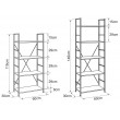 Стеллаж SIGNAL LOFT R5 (Лофт) 60*30*146 черный купить в Минске