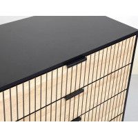 Комод SIGNAL MAGO K2 дуб/черный мат купить в Минске