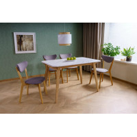 Стол обеденный Signal MARCUS (Маркус) 120*75 эффект белого мрамора/дуб купить в Минске