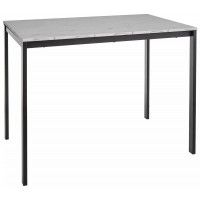 Стол обеденный Signal MARIO 100*60*75 белый мрамор/черный