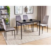 Стол обеденный Signal MARIO 100*60*75 черный мрамор/черный купить в Минске