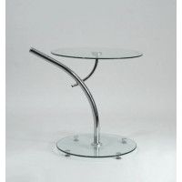 Стол журнальный SIGNAL MUNA 50*50*55 прозрачный купить в Минске
