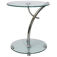 Стол журнальный SIGNAL MUNA 50*50*55 прозрачный