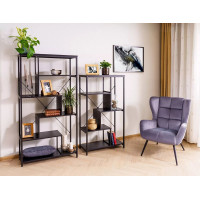 Стеллаж SIGNAL NET A 85*35*163 черный купить в Минске