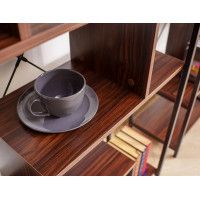 Стеллаж SIGNAL NET B 75*35*132 орех/черный купить в Минске