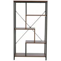 Стеллаж SIGNAL NET B 75*35*132 орех/черный купить в Минске