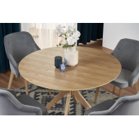 Стол обеденный Halmar NICOLAS (Николас) 120*120 дуб натуральный/дуб натуральный купить в Минске