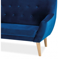 Диван SIGNAL NORDIC 3 Velvet Bluvel 86 темно-синий/бук купить в Минске