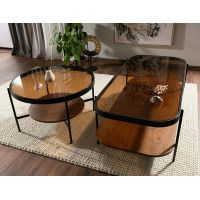 Стол журнальный SIGNAL PRIMA A 120*58*43 орех/черный мат купить в Минске