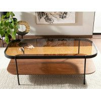 Стол журнальный SIGNAL PRIMA A 120*58*43 орех/черный мат купить в Минске